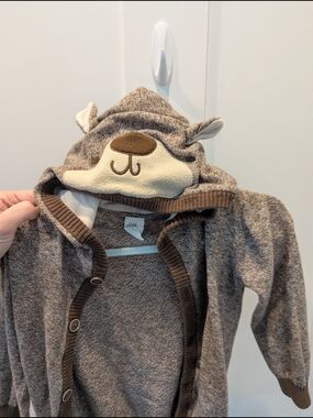 H&M Brown Bear Hooded Sweater